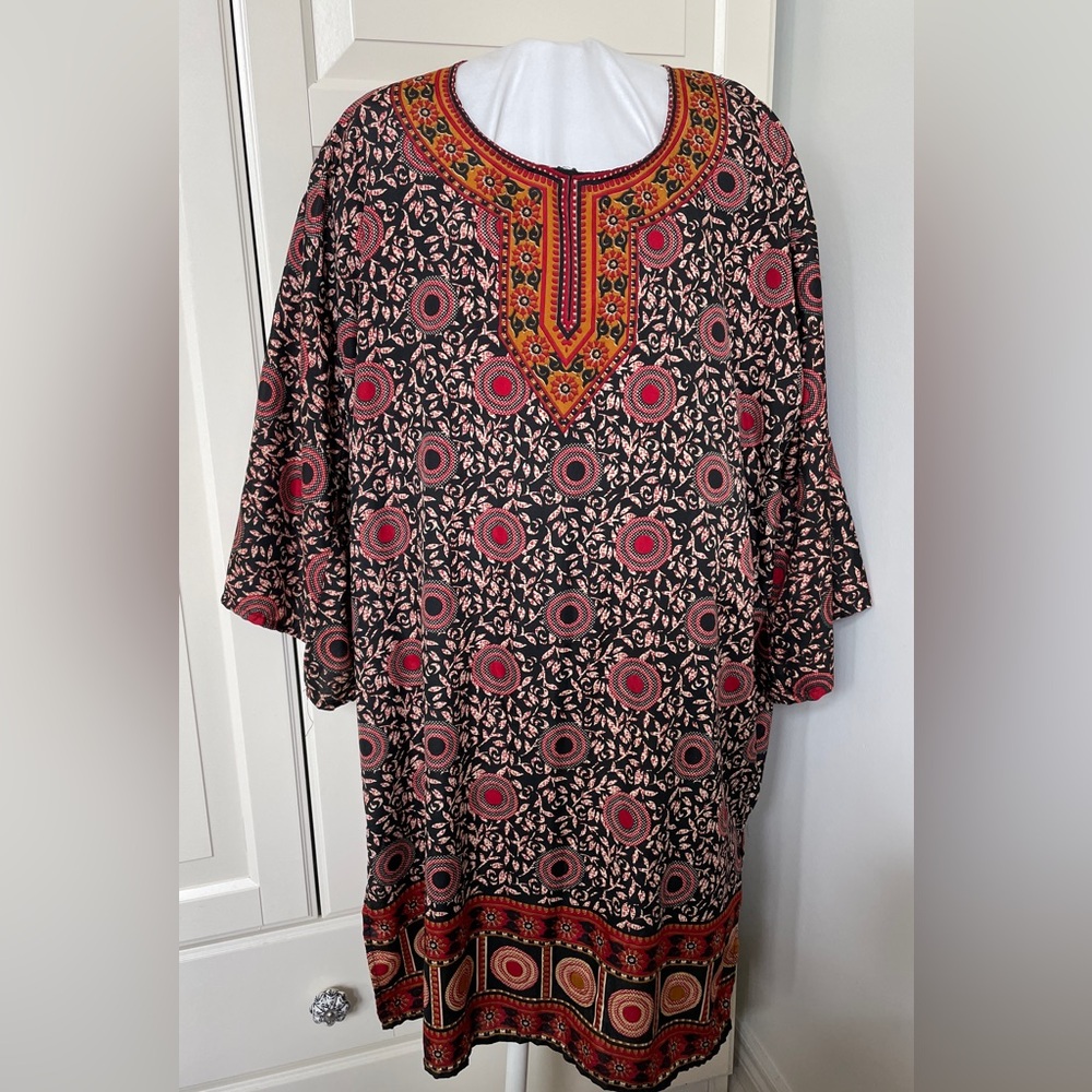 Floral and Circular Patterned Kurta